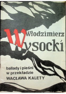 Włodzimierz Wysocki ballady i pieśni nuty