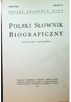 Polski słownik biograficzny tom XXVII / 4 Zeszyt 115