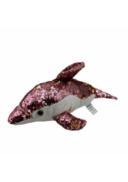 Delfin cekiny różowy