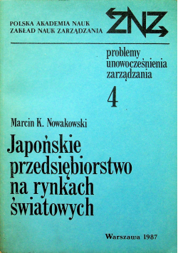 Japońskie przedsiębiorstwo na rynkach światowych