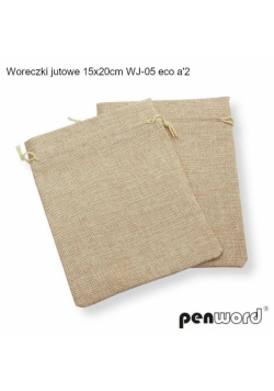 Woreczki jutowe eco 20x15cm 2szt