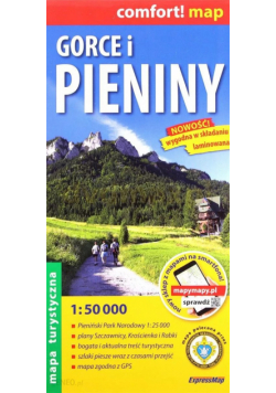 Gorce i Pieniny mapa turystyczna