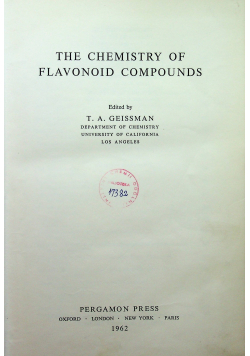 The Chemistry of Flavonoid Compounds
