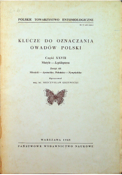 Klucze do oznaczania owadów Polski Część XXVII Zeszyt 64