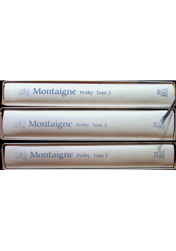 Montaigne Próby 3 tomy