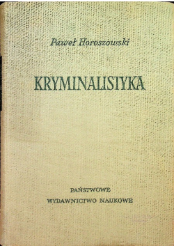 Kryminalistyka