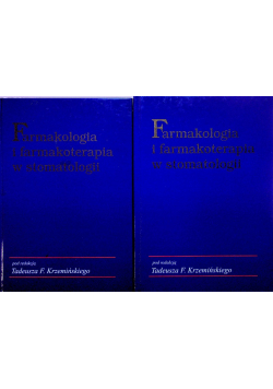 Farmakologia i farmakoterapia w stomatologii tom I i II