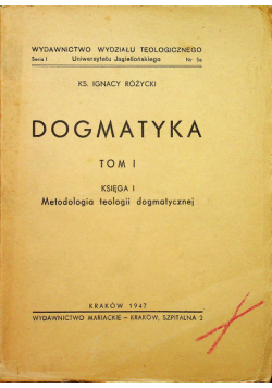 Dogmatyka tom I księga I 1947 r