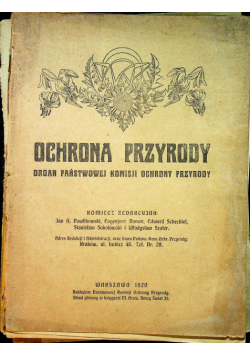 Ochrona przyrody 1920r