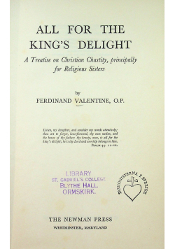 All for the kings delight