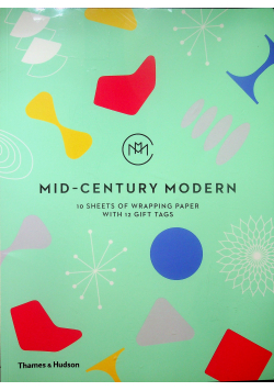 Mid Century Modern Gift Wrapping Paper Book Nowa