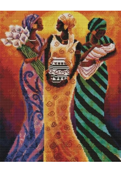 Mozaika diamentowa- Afrykańskie kobiety 40x50cm