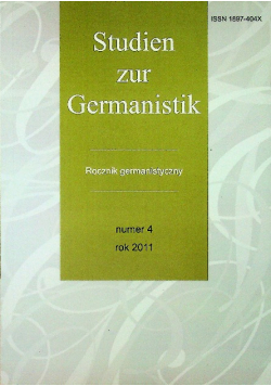 Studien zur Germanistik nr 4 rok 2011