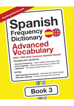 Spanish Frequency Dictionary - Advanced Vocabulary