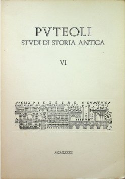 Puteoli Studi Di Storia Antica Vi