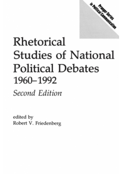 Rhetorical Studies of National Political Debates