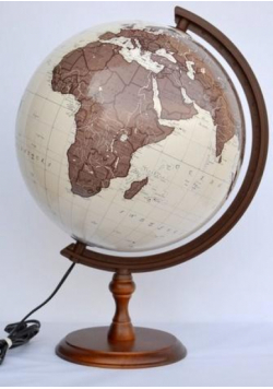 Globus antyczny podświetlany 32 cm