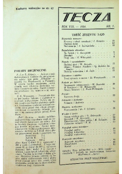 Miesięcznik Tęcza Nr 7 do 12 1934 r.