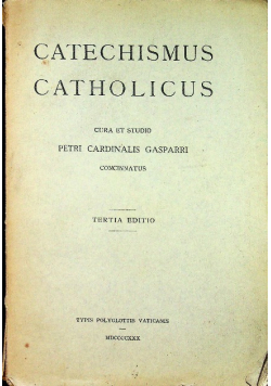 Catechismus Catholicus 1930 r