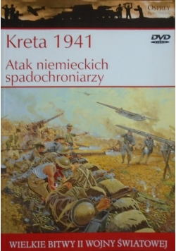 Wielki bitwy II Wojny Światowej Kreta 1941 Atak niemieckich spadochroniarzy z DVD
