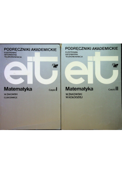 Podręczniki akademickie Matematyka Część I i II