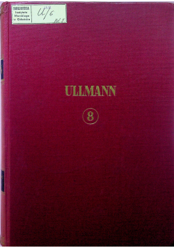 Ullmanns Encyklopadie der technischen chemie tom 8