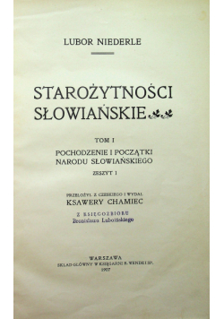 Starożytności słowiańskie 1907 r.
