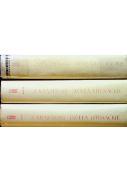 Krasiński Dzieła literackie tom 1 do 3