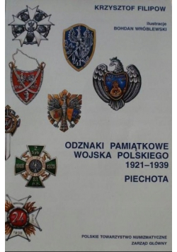 Odznaki Pamiątkowe wojska Polskiego 1921 - 1939 Piechota