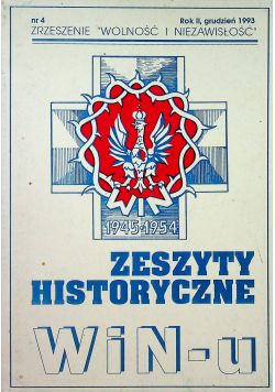 Zeszyty Historyczne WIN u Nr 4