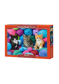 Puzzle 1000 el.  C-104796-2 Kittens in Yarn Store
