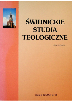 Świdnickie Studia Teologiczne Rok II Nr 2 / 05