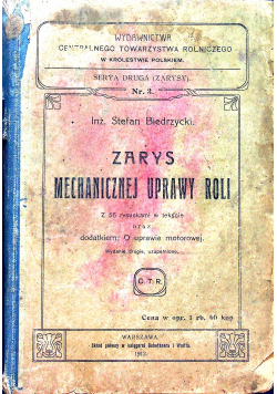 Zarys mechanicznej uprawy roli 1912 r