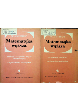 Matematyka wyższa Tom 4 część 2 i 1