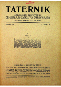 Taternik Zeszyt 2 1930 r.