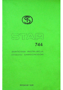 Star 744 skrócona instrukcja obsługi samochodów