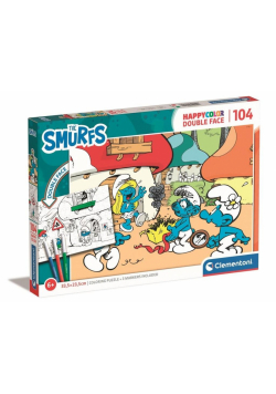Puzzle 104 HappyColor Double Face Smerfy