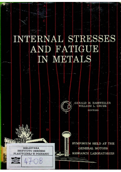 Internal Stresses and fatigue in metals