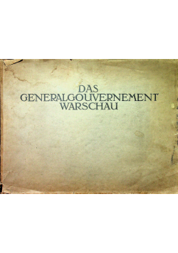 Das generalgouvernement warschau, 1918 r.