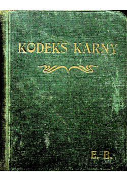Kodeks Karny z r 1903  1922 r.