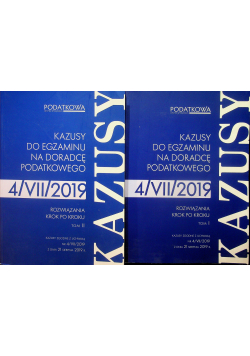 Kazusy do egzaminu na doradcę podatkowego 4 VII  2019