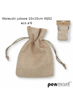 Woreczki jutowe eco 10x15cm 6szt
