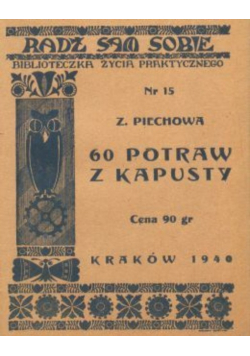 60 potraw z kapusty 1942 r.