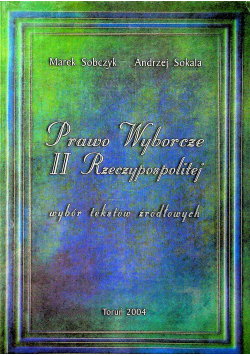 Prawo Wyborcze II Rzeczypospolitej