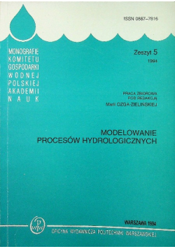 Modelowanie procesów hydrologicznych