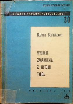 Wybrane zagadnienia z historii tańca