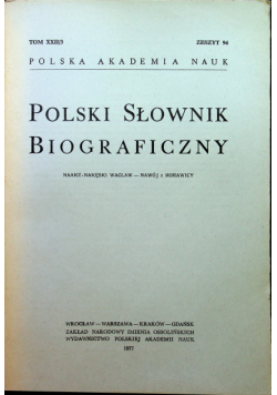 Polski Słownik Biograficzny Tom XXII/ 3