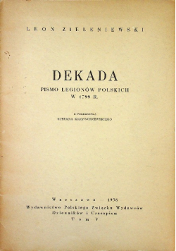 Zieleniewski dekada 1938 r.
