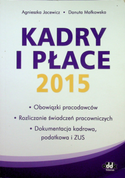 Kadry i płace 2015