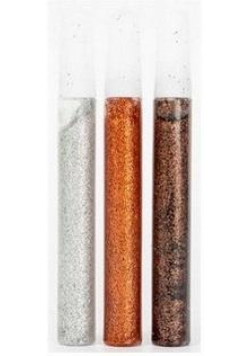 Brokat klej Shiny 05 3x10 ml- Srebrny miedź brąz